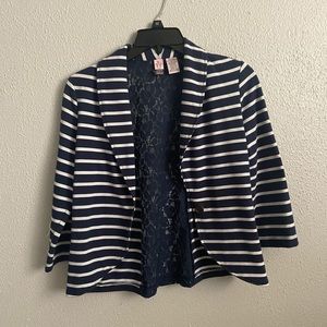 Blue Striped Blazer